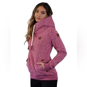 Wanakome Artemis Minidots Cassis Hoodie pink Sz S